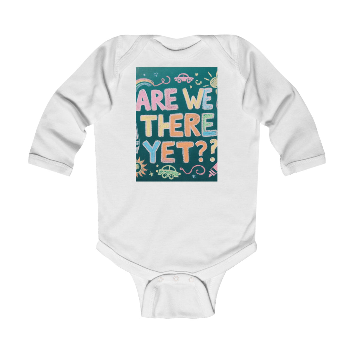 “Are We There Yet?” Infant Long Sleeve Bodysuit - OLM Store