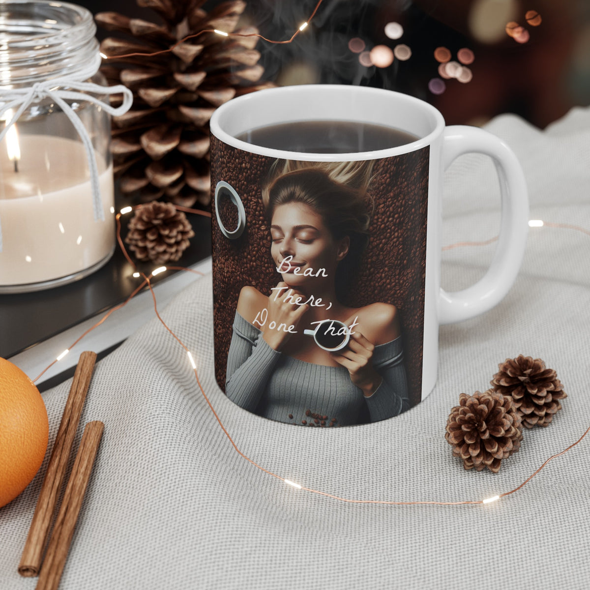 "Bean There Done That" Ceramic Mug, (11oz, 15oz) - OLM Store