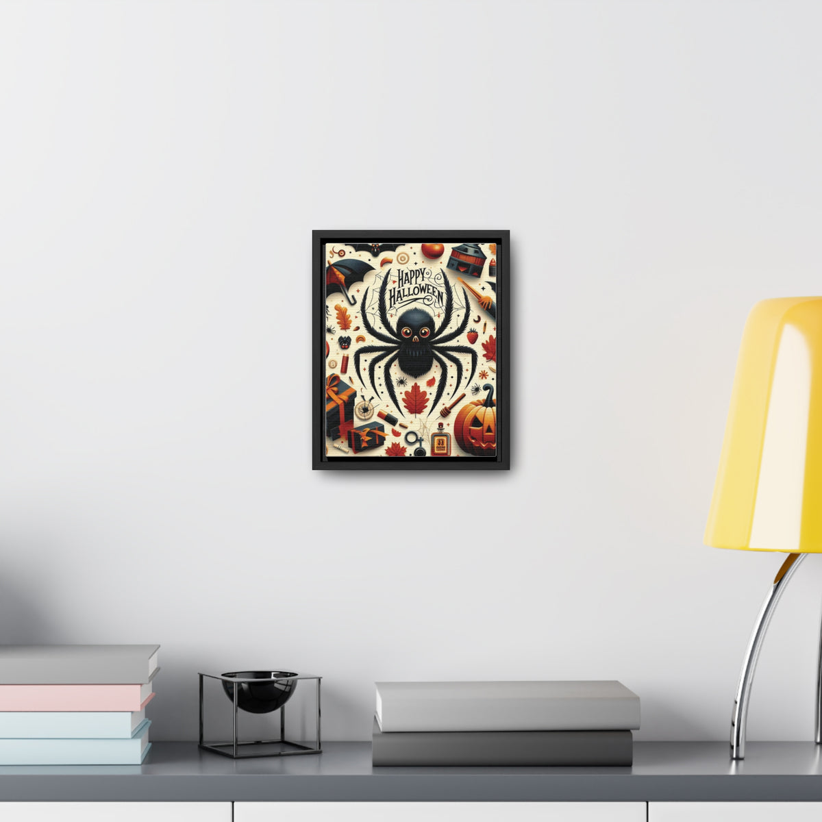 Halloween Canvas Wall Art - Vertical Gallery Wrap for Spooky Decor