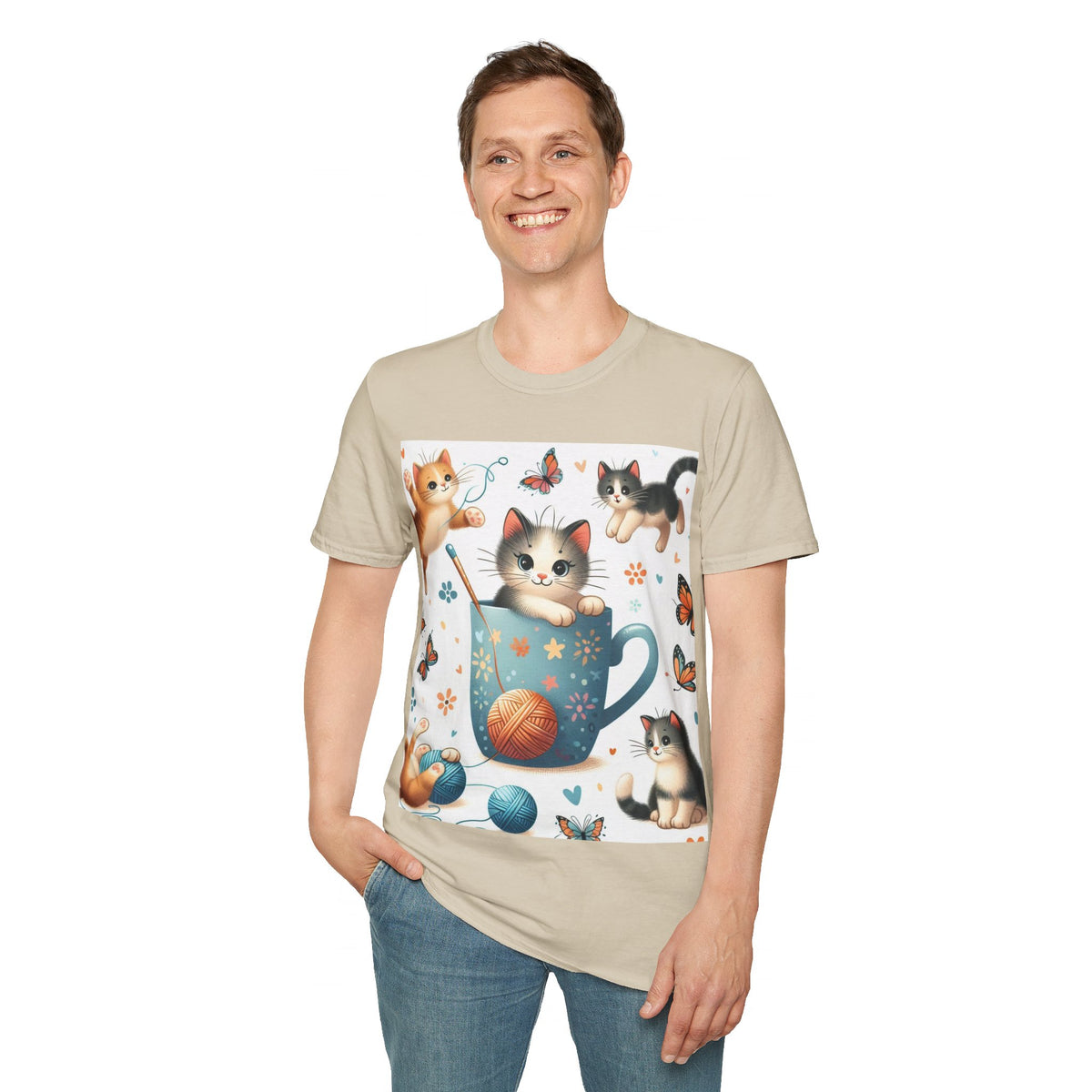 Purr-fect Comfort for Cat Lovers: Unisex Soft-Style T-Shirt - OLM Store