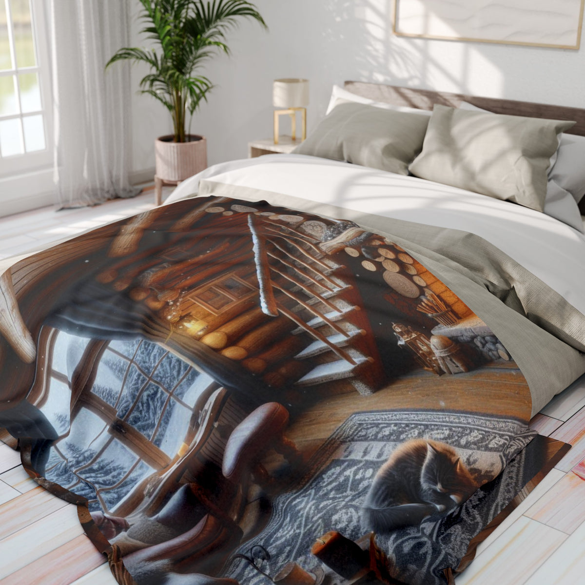 Fire place Arctic Fleece Blanket - OLM Store