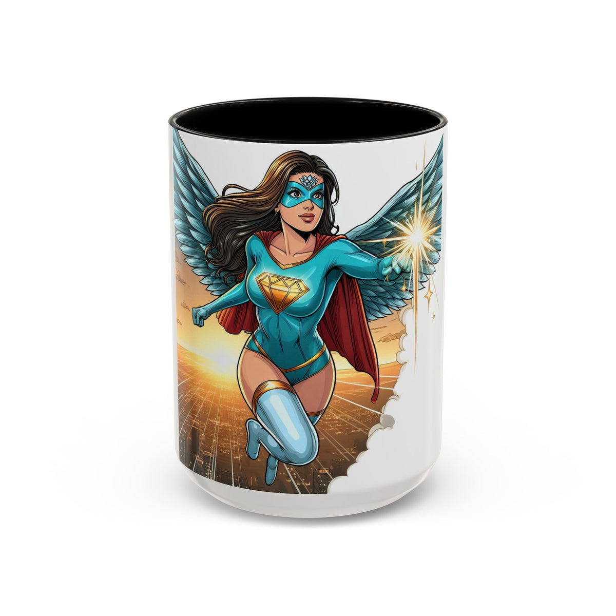 Empower Your Morning with the Aquila Diamond Superhero Mug