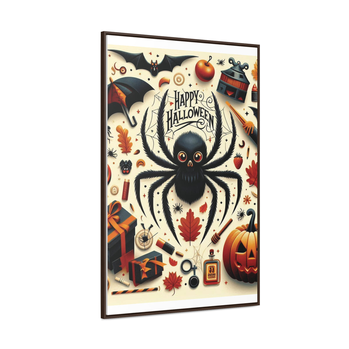 Halloween Canvas Wall Art - Vertical Gallery Wrap for Spooky Decor