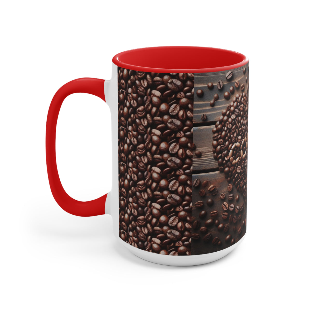 Coffee Bean Heart Accent Mugs - OLM Store