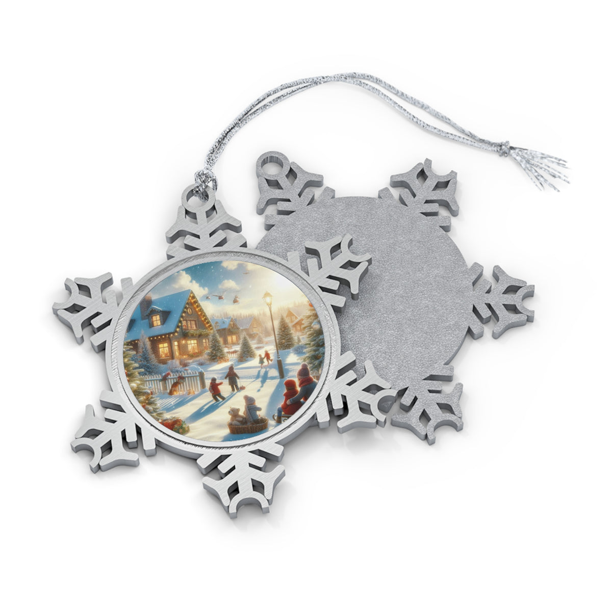 Custom Pewter Snowflake Ornament - Add a Unique Touch to Your Holiday Decor