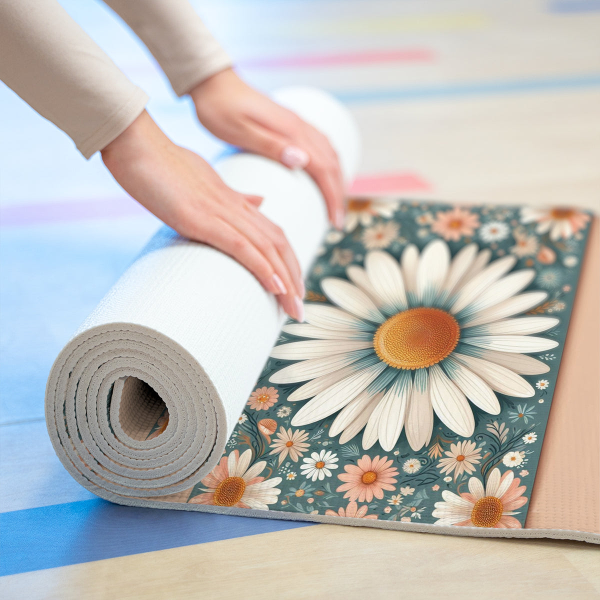 Sun Daisy Foam Yoga Mat - OLM Store