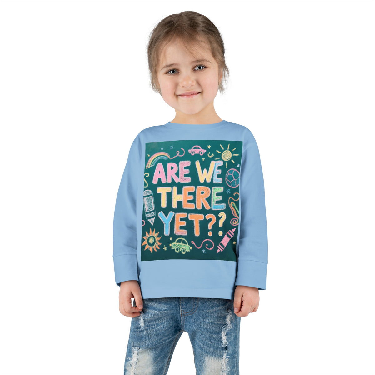 “Are We There Yet?” Toddler Long Sleeve Tee - OLM Store