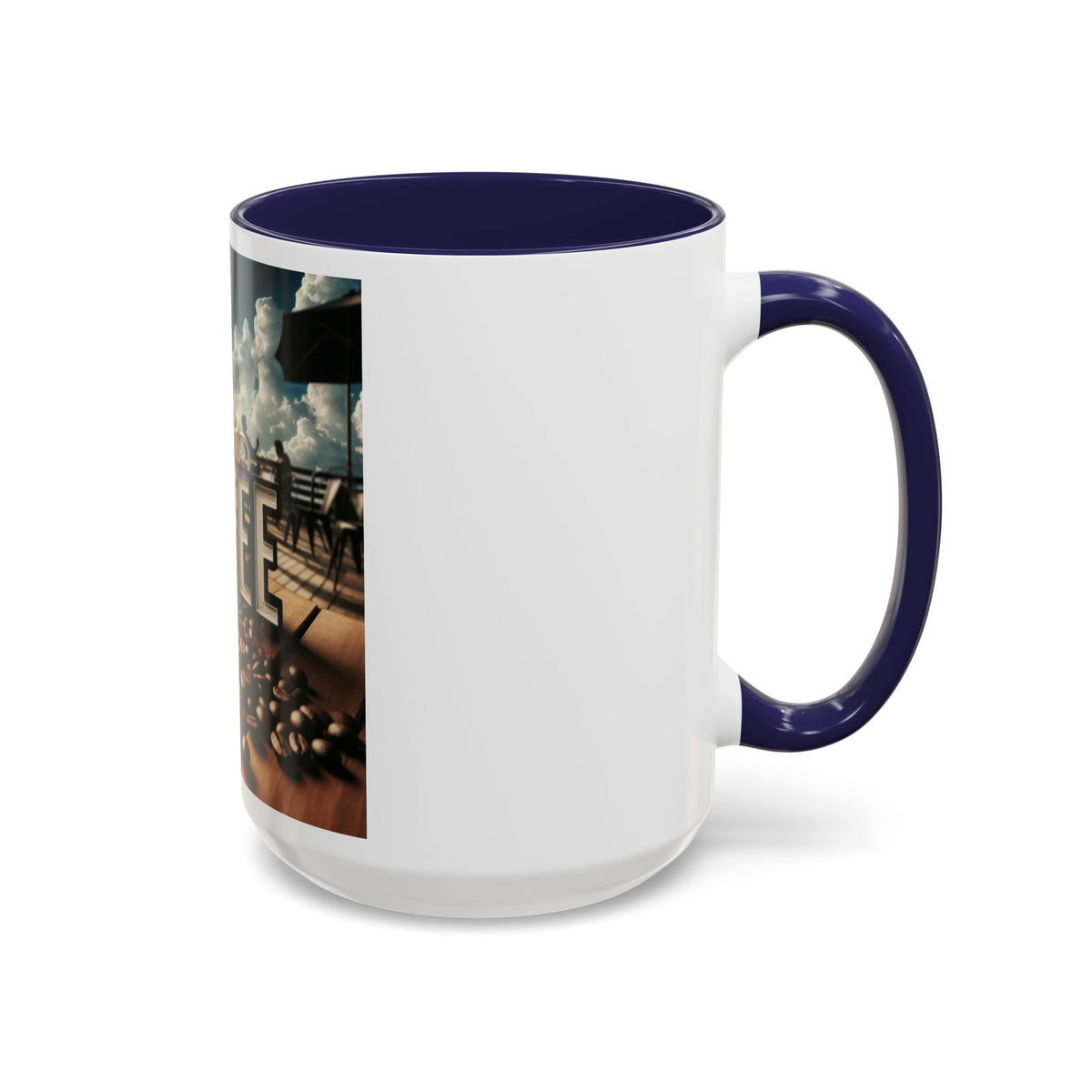 Coffee Beans Accent Coffee Mug (11, 15oz) - OLM Store