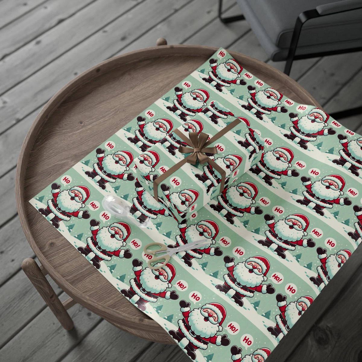 Santa Ho Ho Wrapping Paper – Spread Holiday Cheer with Every Gift
