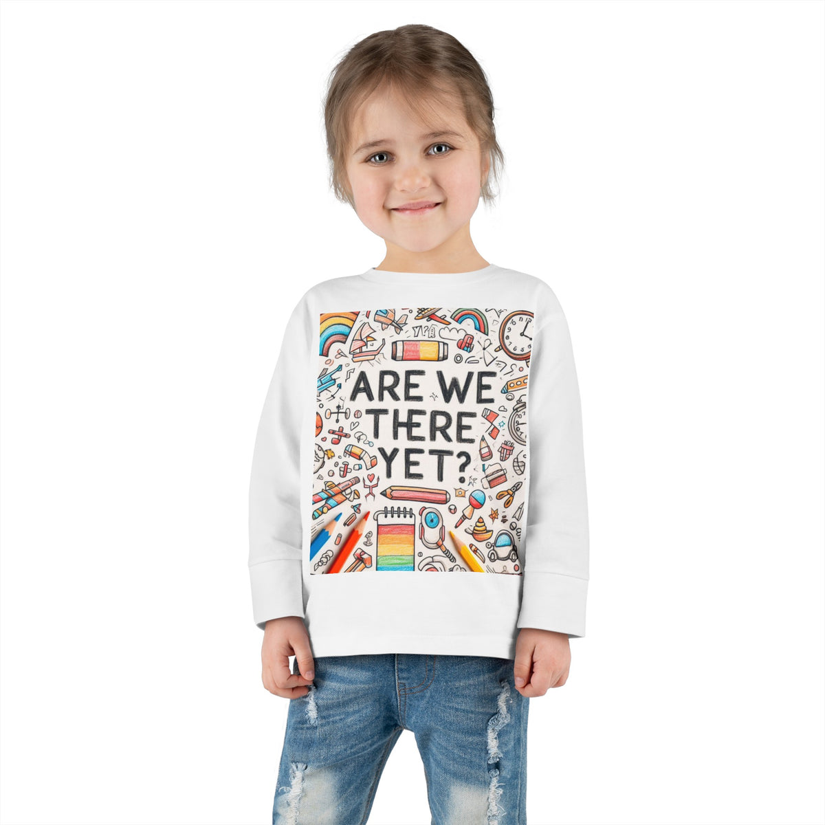 “Are We There Yet?” Toddler Long Sleeve Tee - OLM Store