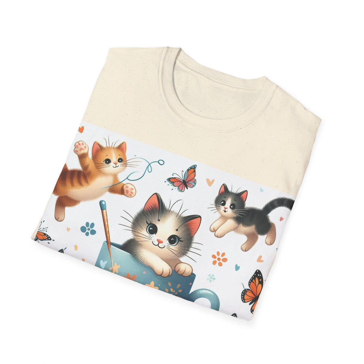 Purr-fect Comfort for Cat Lovers: Unisex Soft-Style T-Shirt - OLM Store