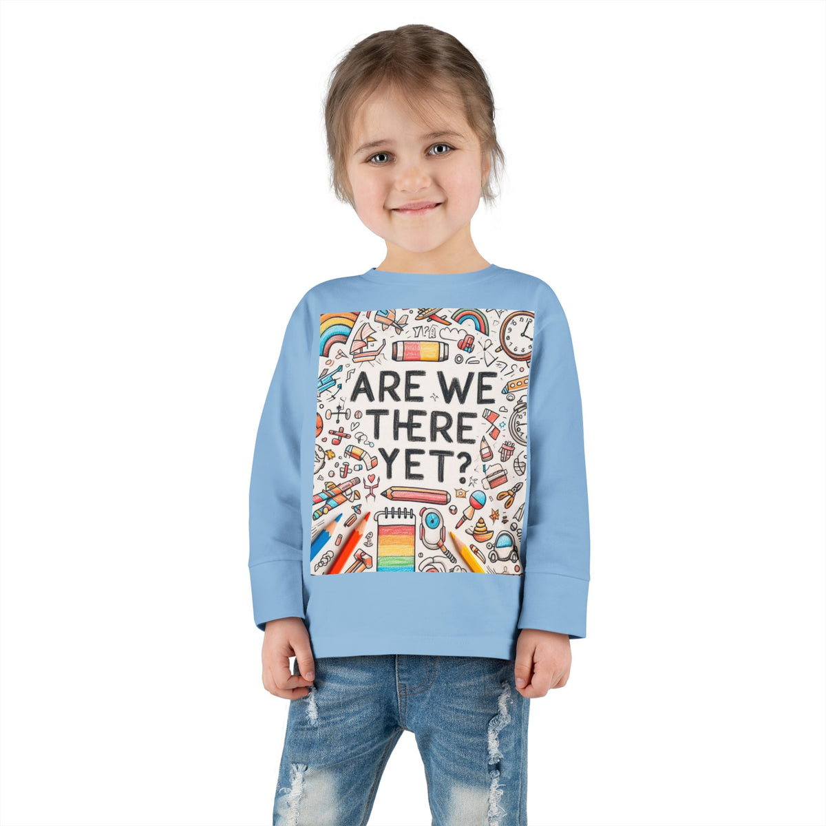 “Are We There Yet?” Toddler Long Sleeve Tee - OLM Store