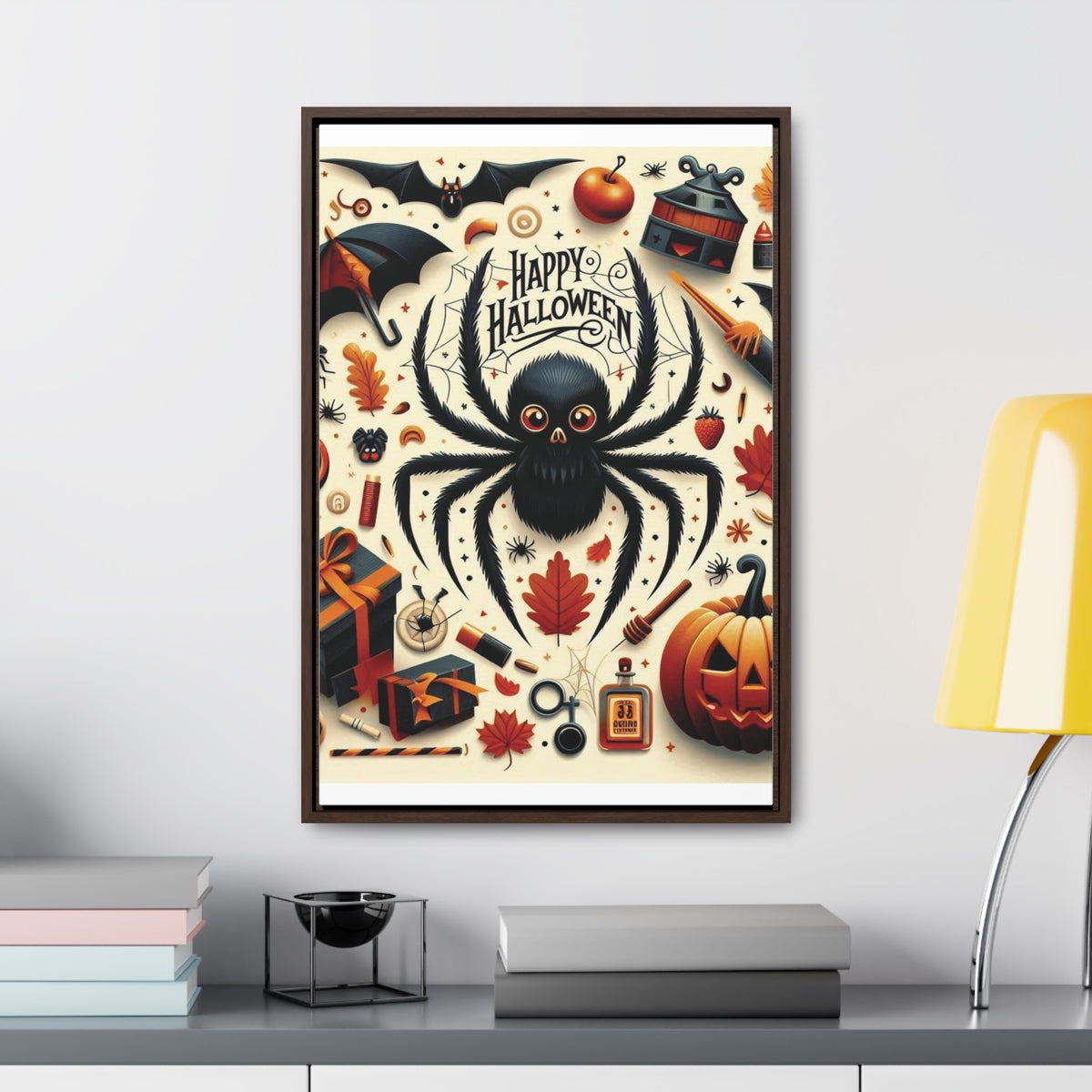 Halloween Canvas Wall Art - Vertical Gallery Wrap for Spooky Decor