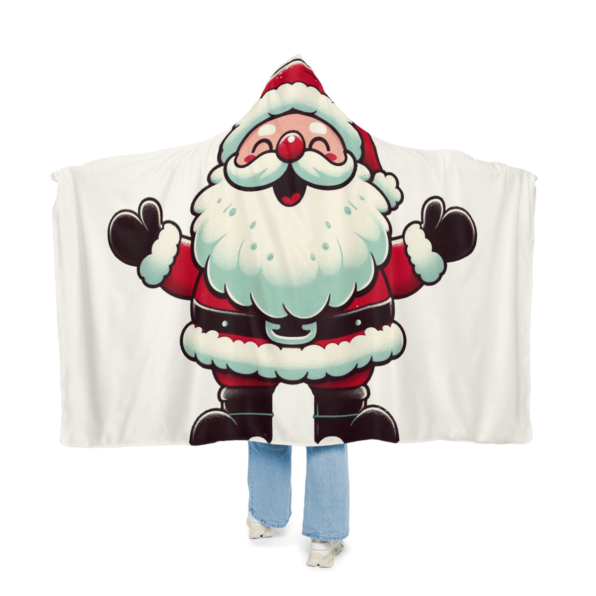 Experience Cozy Joy with Our Santa Hooded Blanket