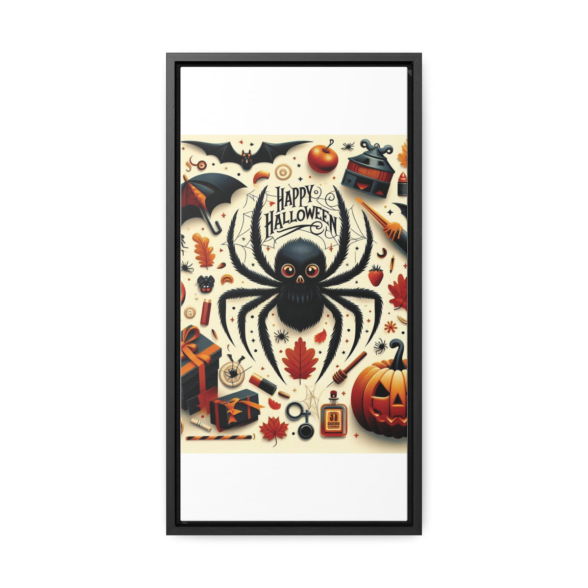 Halloween Canvas Wall Art - Vertical Gallery Wrap for Spooky Decor