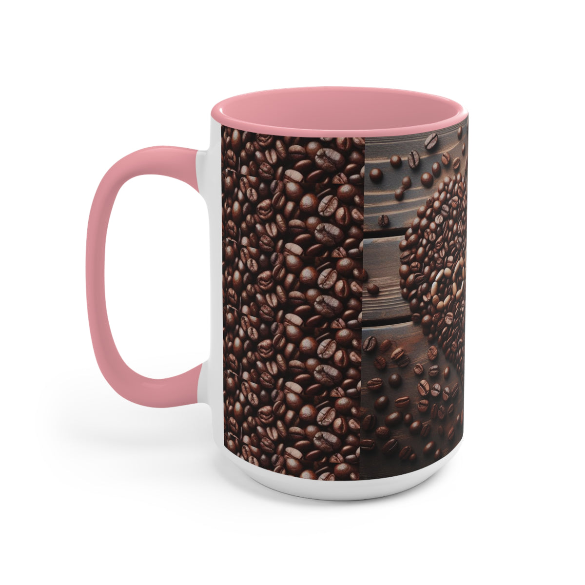 Coffee Bean Heart Accent Mugs - OLM Store