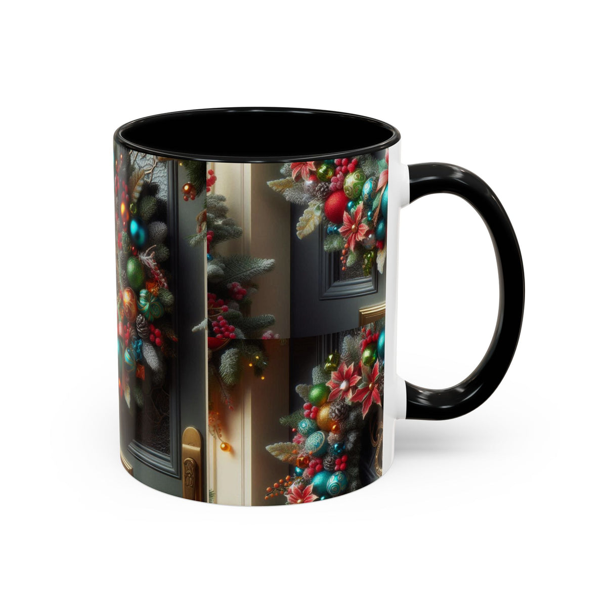 Christmas Wreath Coffee Mug – Sip the Holiday Spirit in Style!