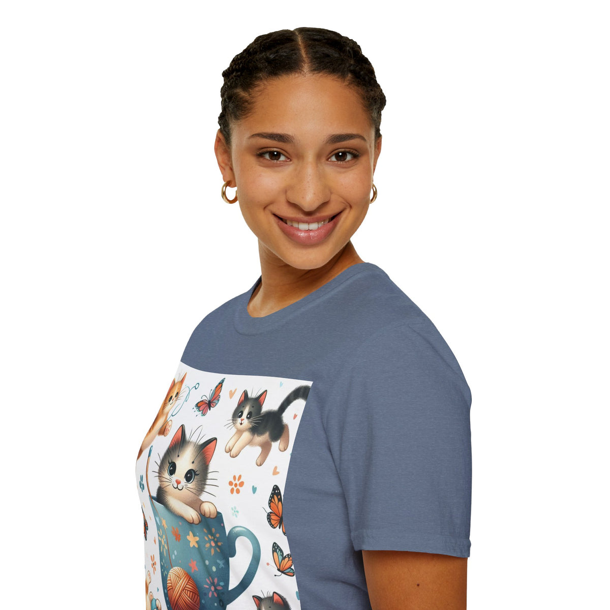 Purr-fect Comfort for Cat Lovers: Unisex Soft-Style T-Shirt - OLM Store