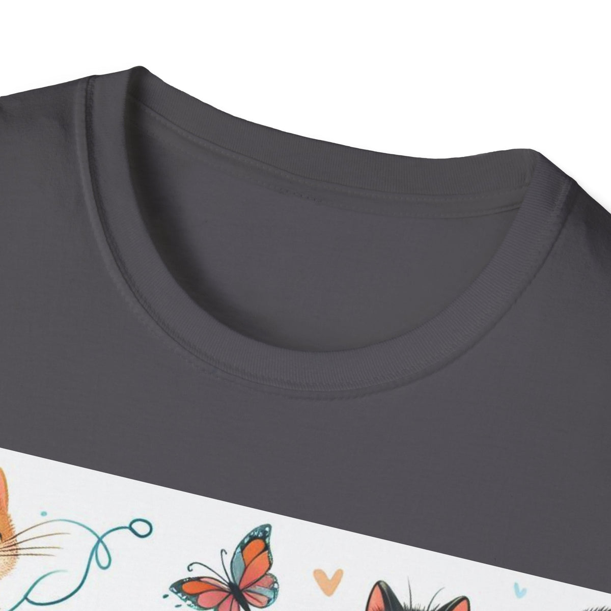 Purr-fect Comfort for Cat Lovers: Unisex Soft-Style T-Shirt - OLM Store