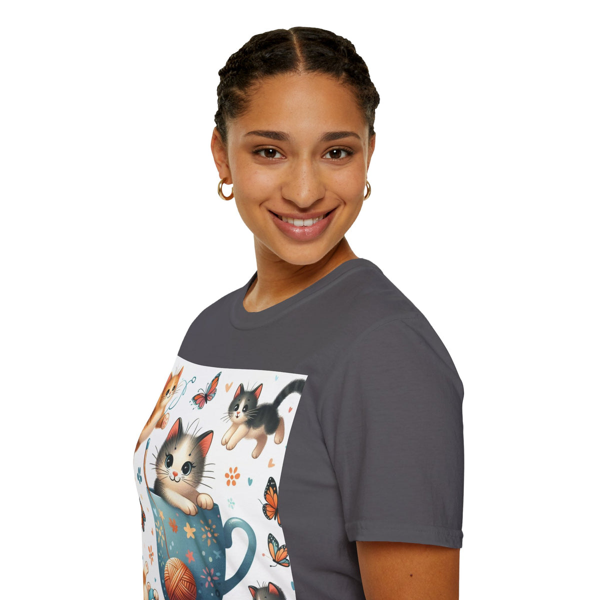 Purr-fect Comfort for Cat Lovers: Unisex Soft-Style T-Shirt - OLM Store