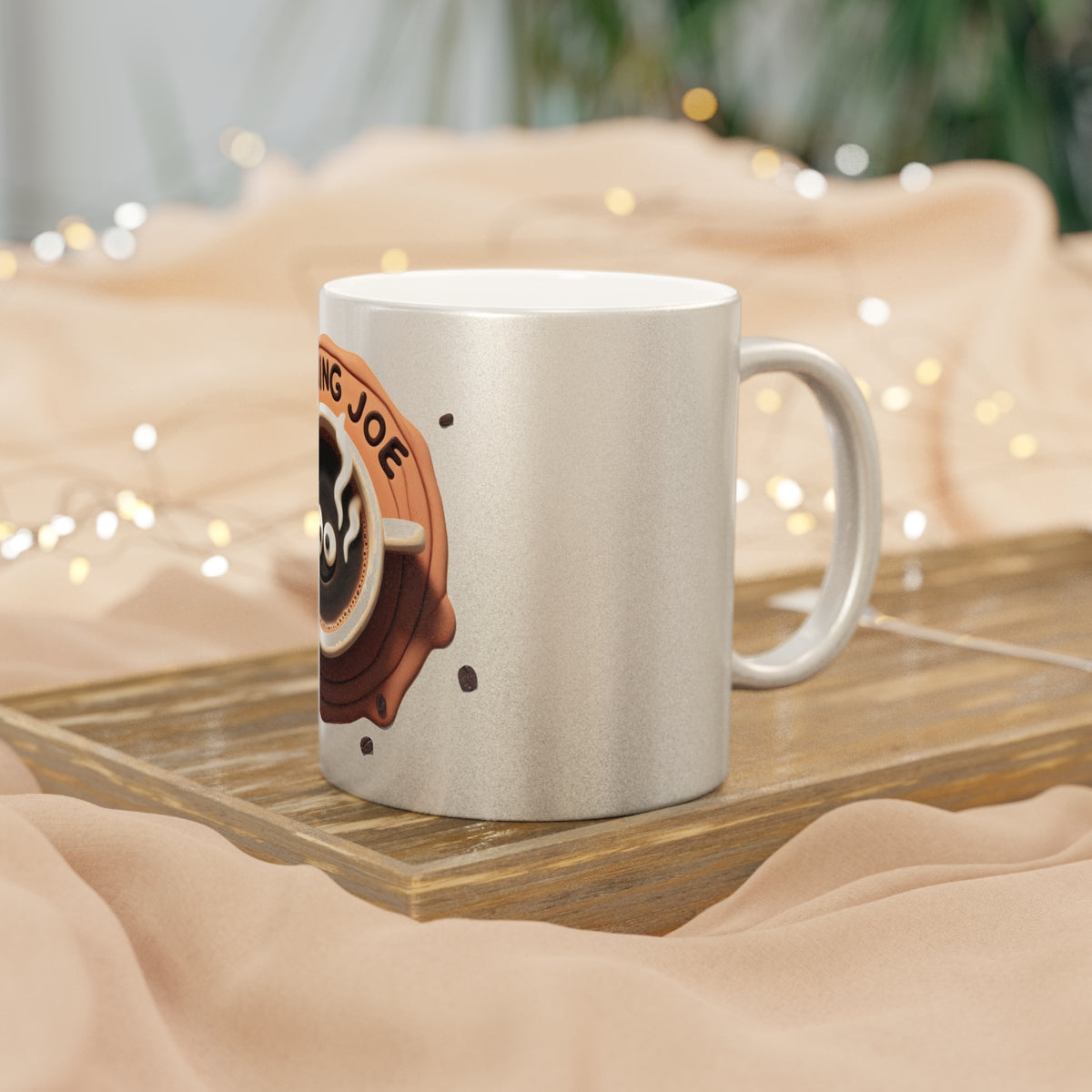 Elevate Your Experience with Our Elegant Metallic Coffee Mug