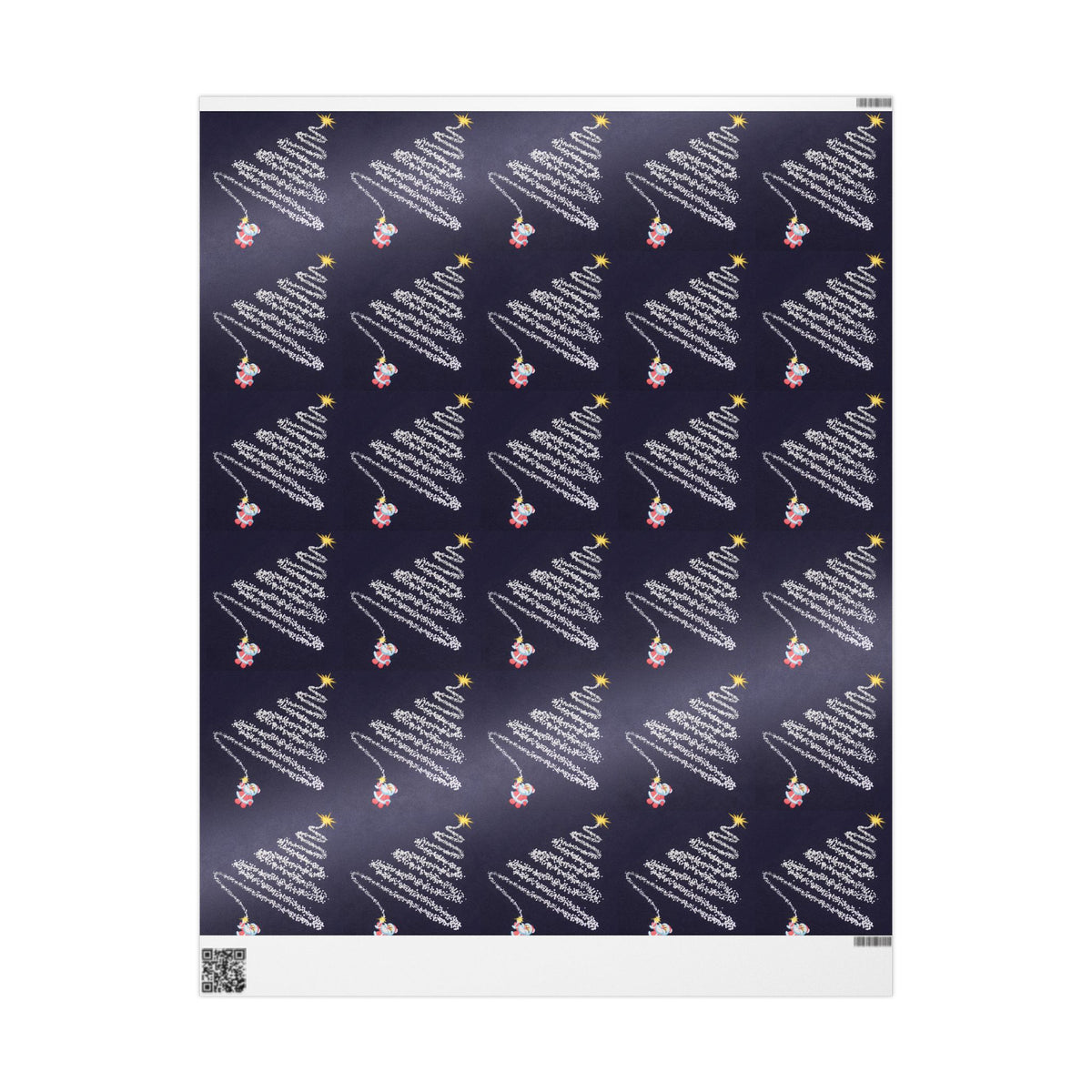 Celebratory Firework Christmas Tree Wrapping Paper for Enchanting Gifts