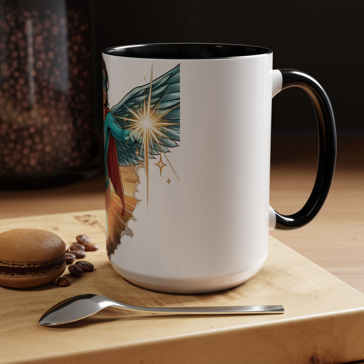 Empower Your Morning with the Aquila Diamond Superhero Mug