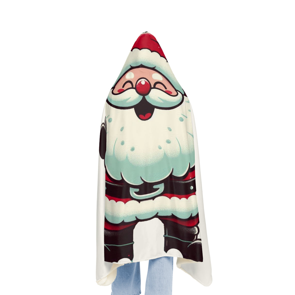 Experience Cozy Joy with Our Santa Hooded Blanket
