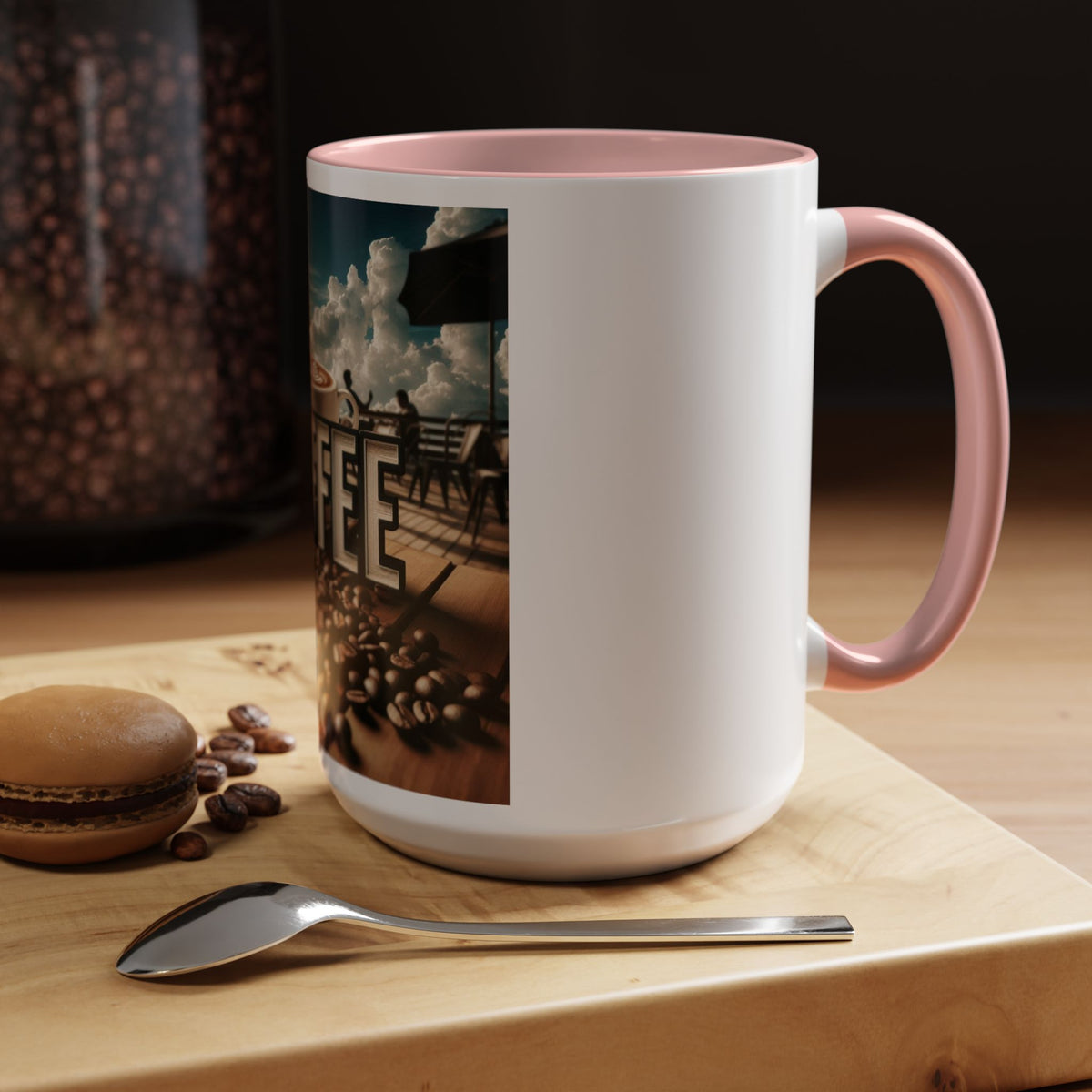 Coffee Beans Accent Coffee Mug (11, 15oz) - OLM Store