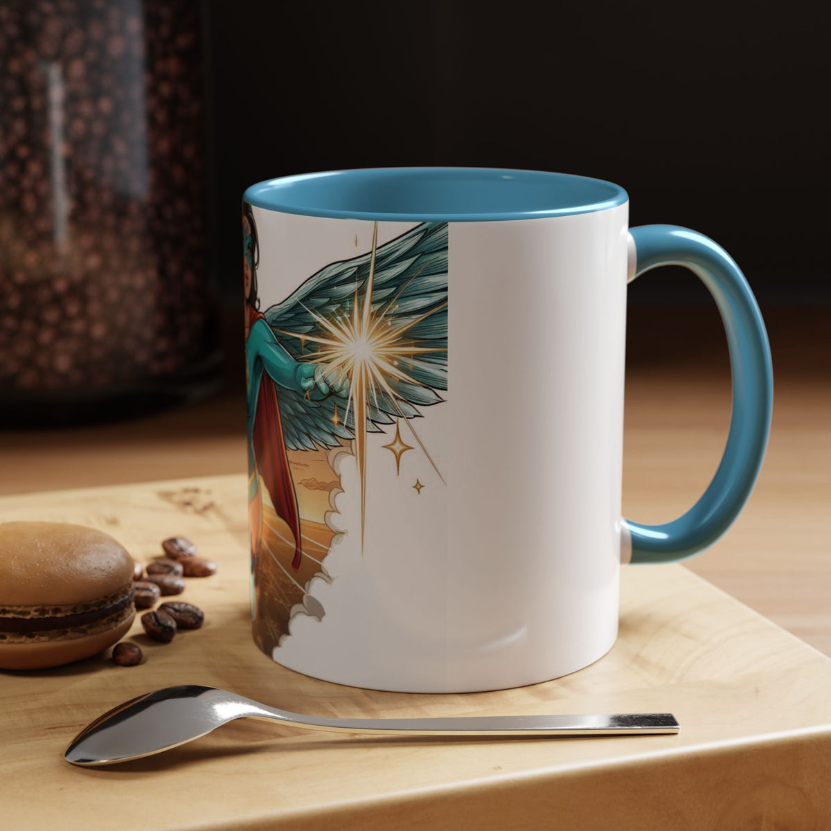 Empower Your Morning with the Aquila Diamond Superhero Mug
