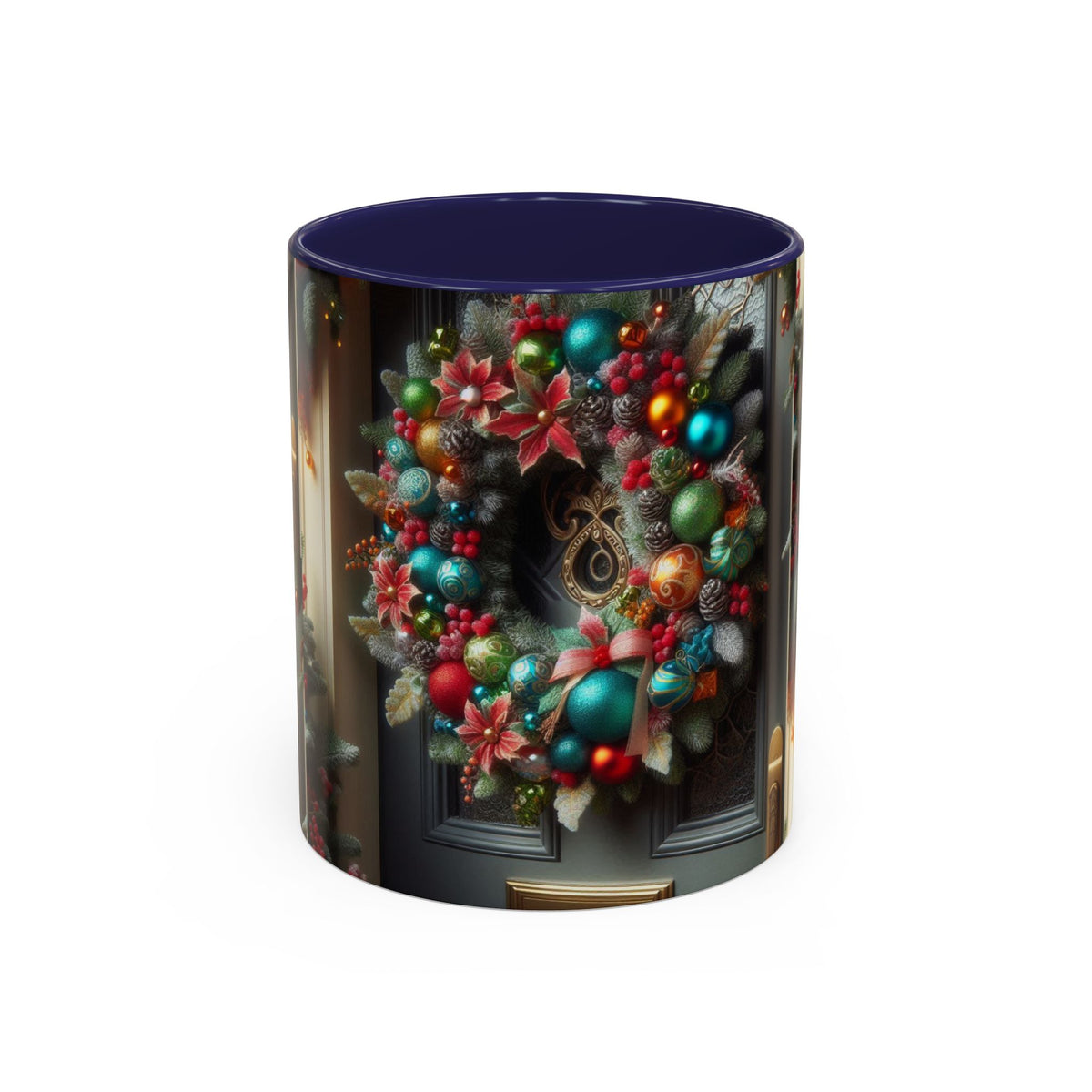 Christmas Wreath Coffee Mug – Sip the Holiday Spirit in Style!