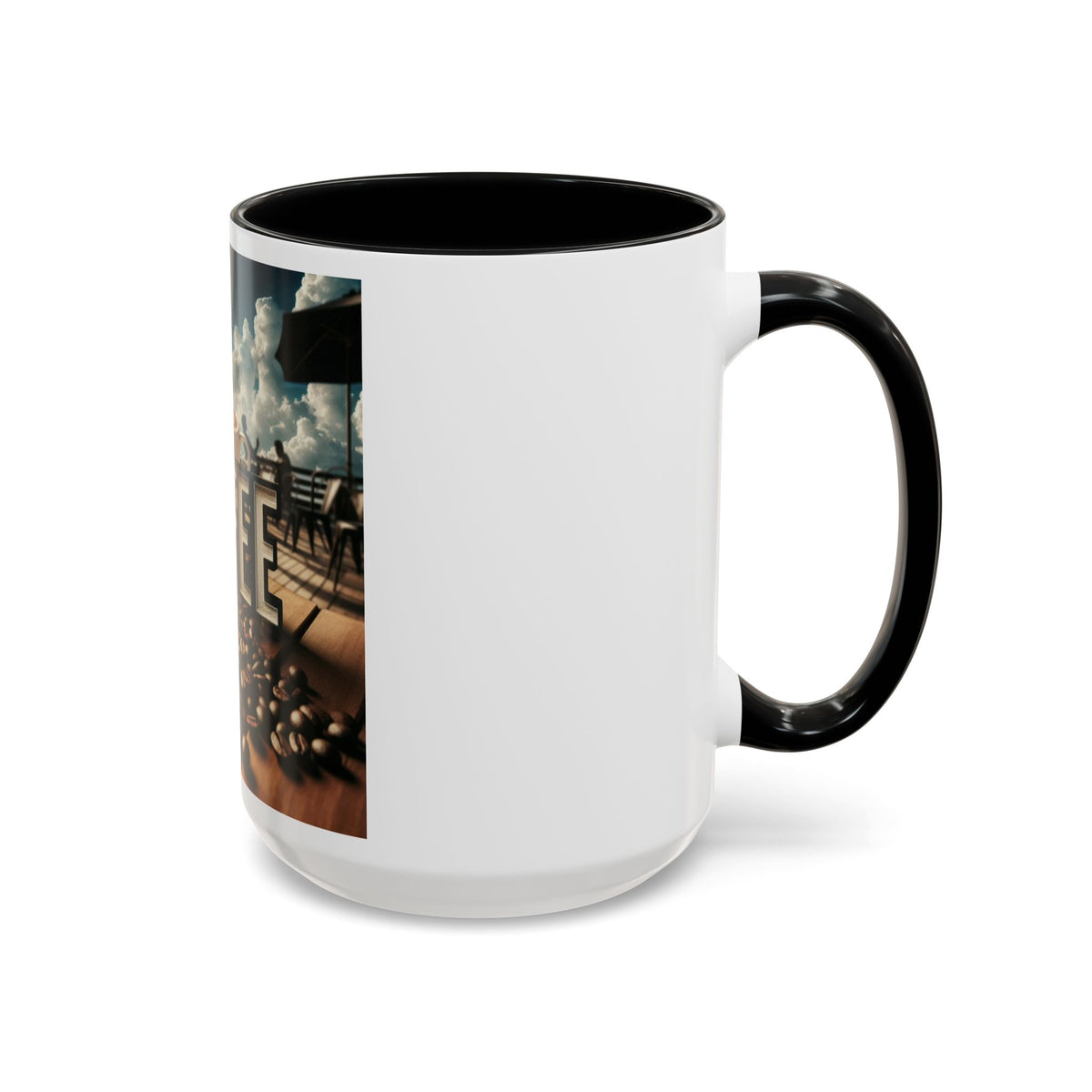 Coffee Beans Accent Coffee Mug (11, 15oz) - OLM Store