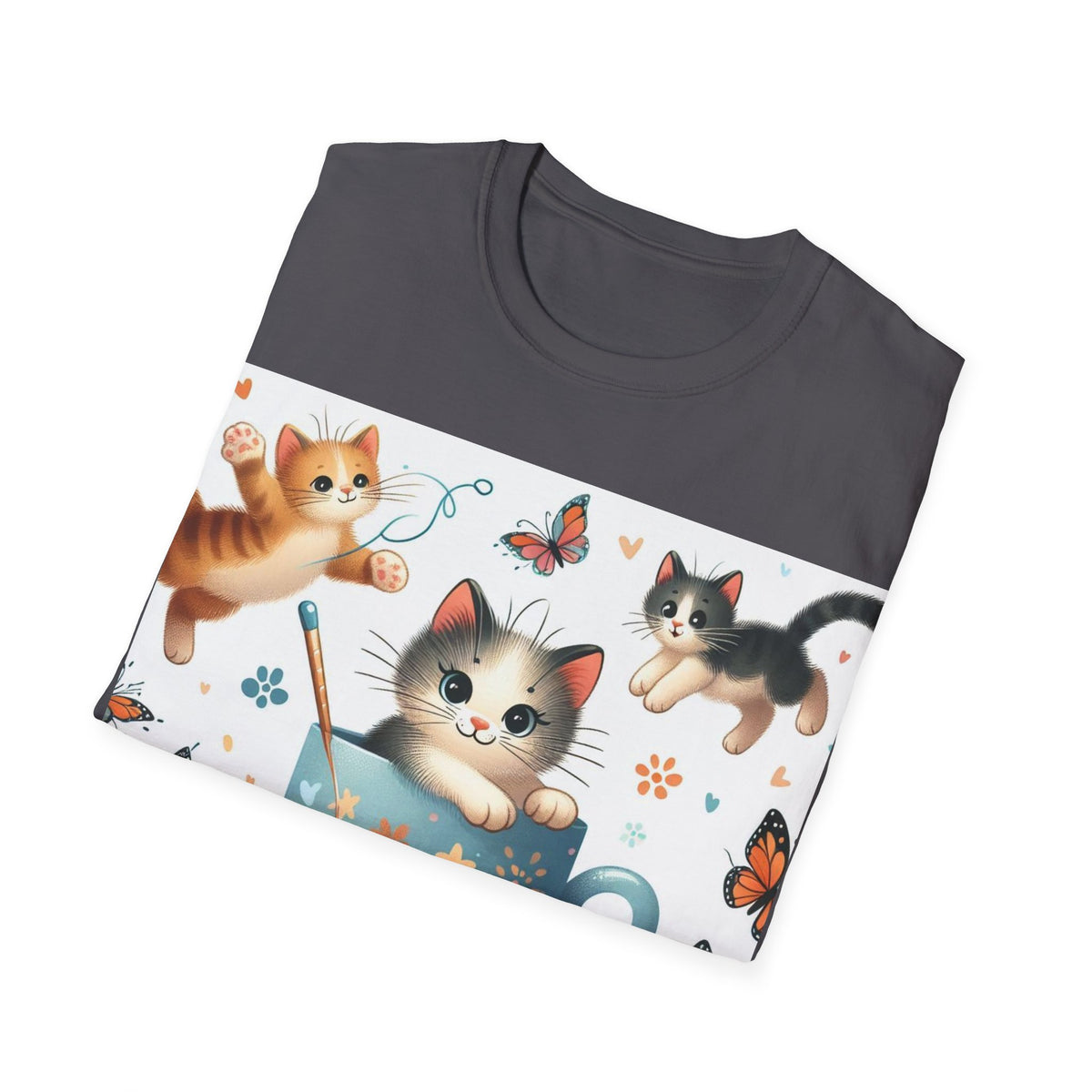 Purr-fect Comfort for Cat Lovers: Unisex Soft-Style T-Shirt - OLM Store