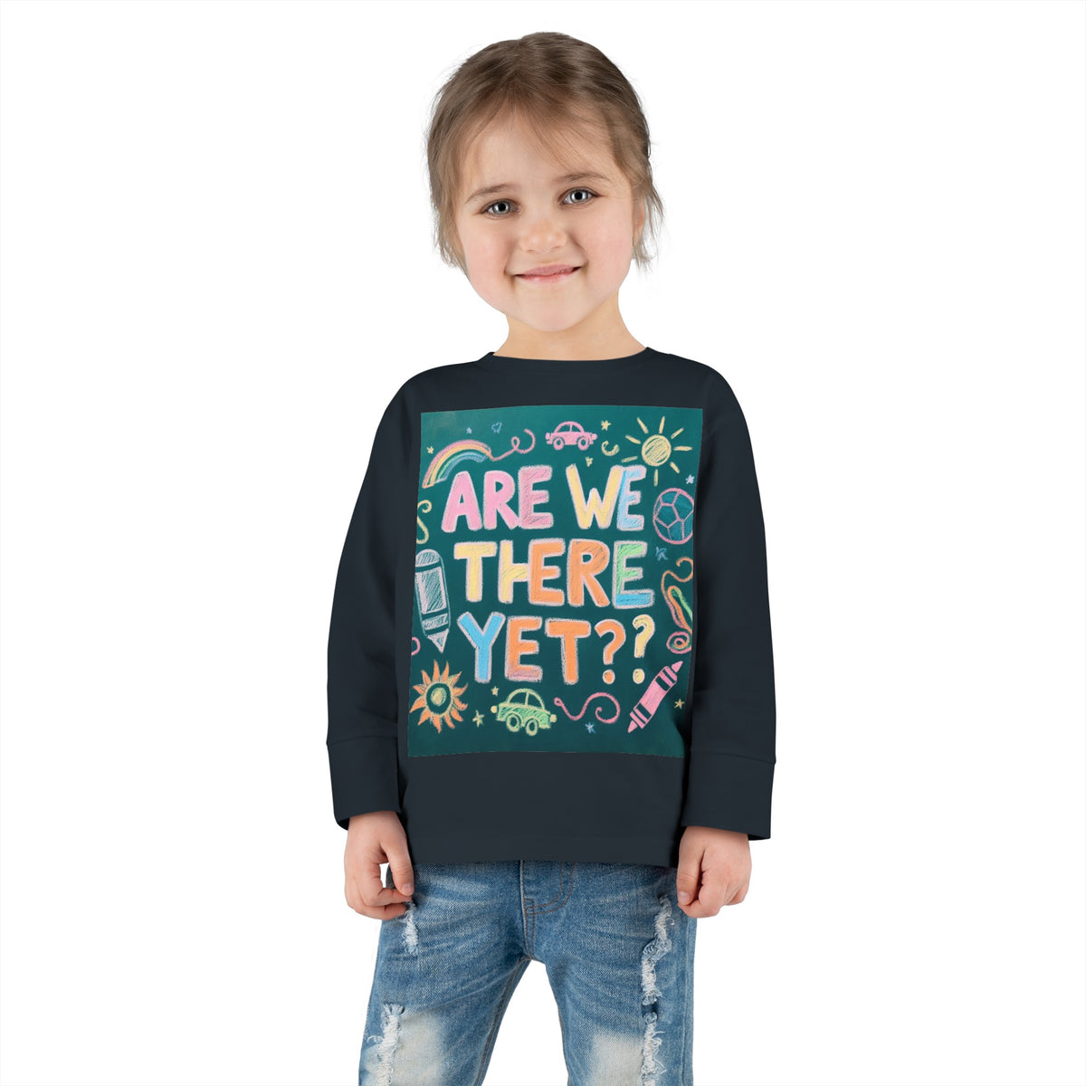 “Are We There Yet?” Toddler Long Sleeve Tee - OLM Store