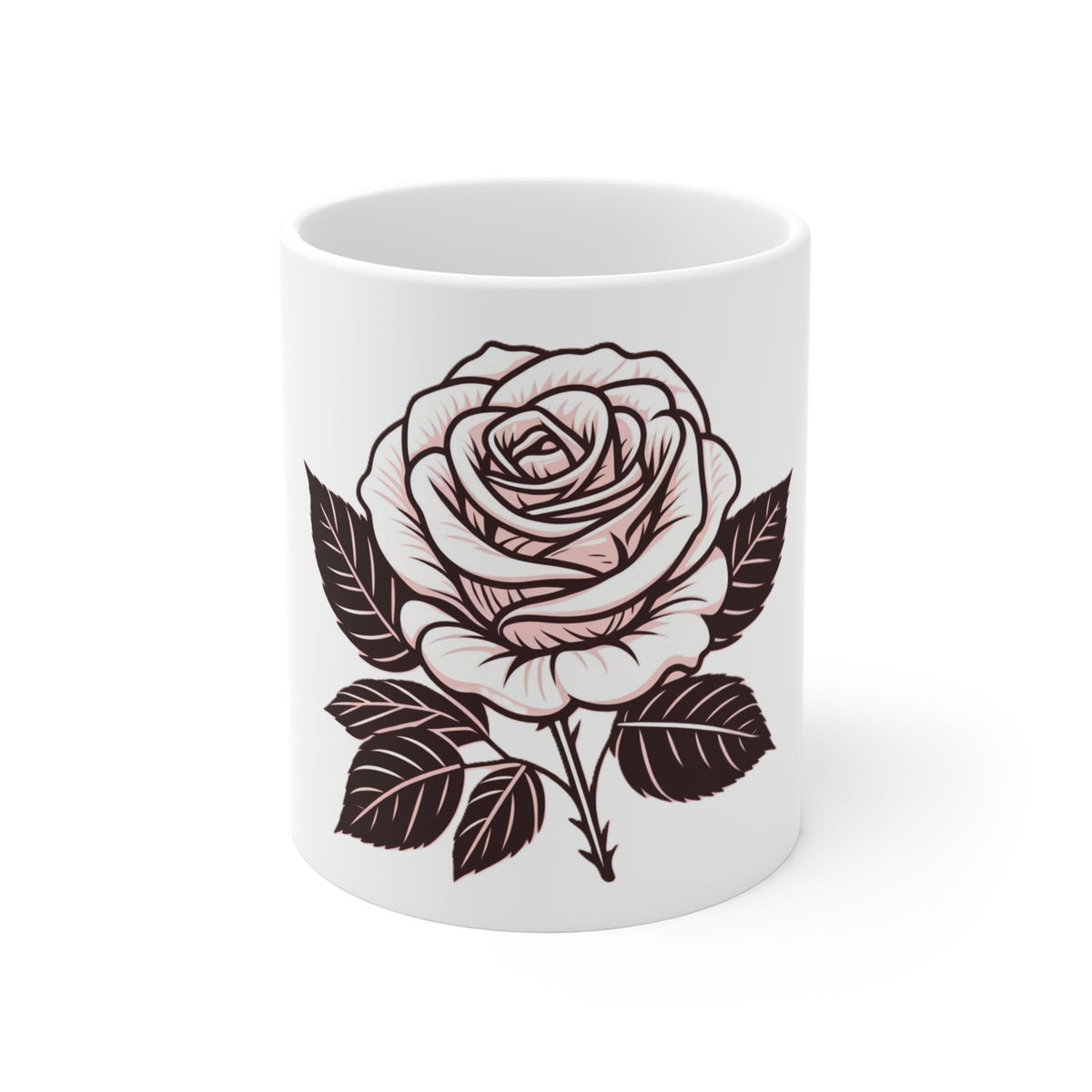 Discover Daily Joy with Our Elegant Pink Rose Mug