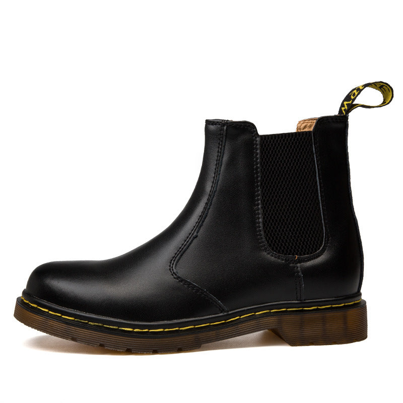Elevate Your Style with Women's Leather Block-Heel Boots