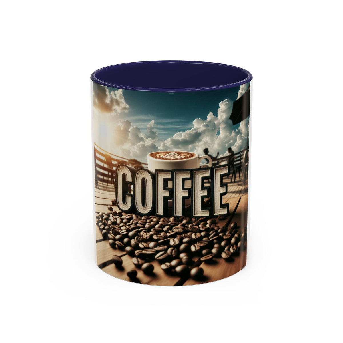 Coffee Beans Accent Coffee Mug (11, 15oz) - OLM Store