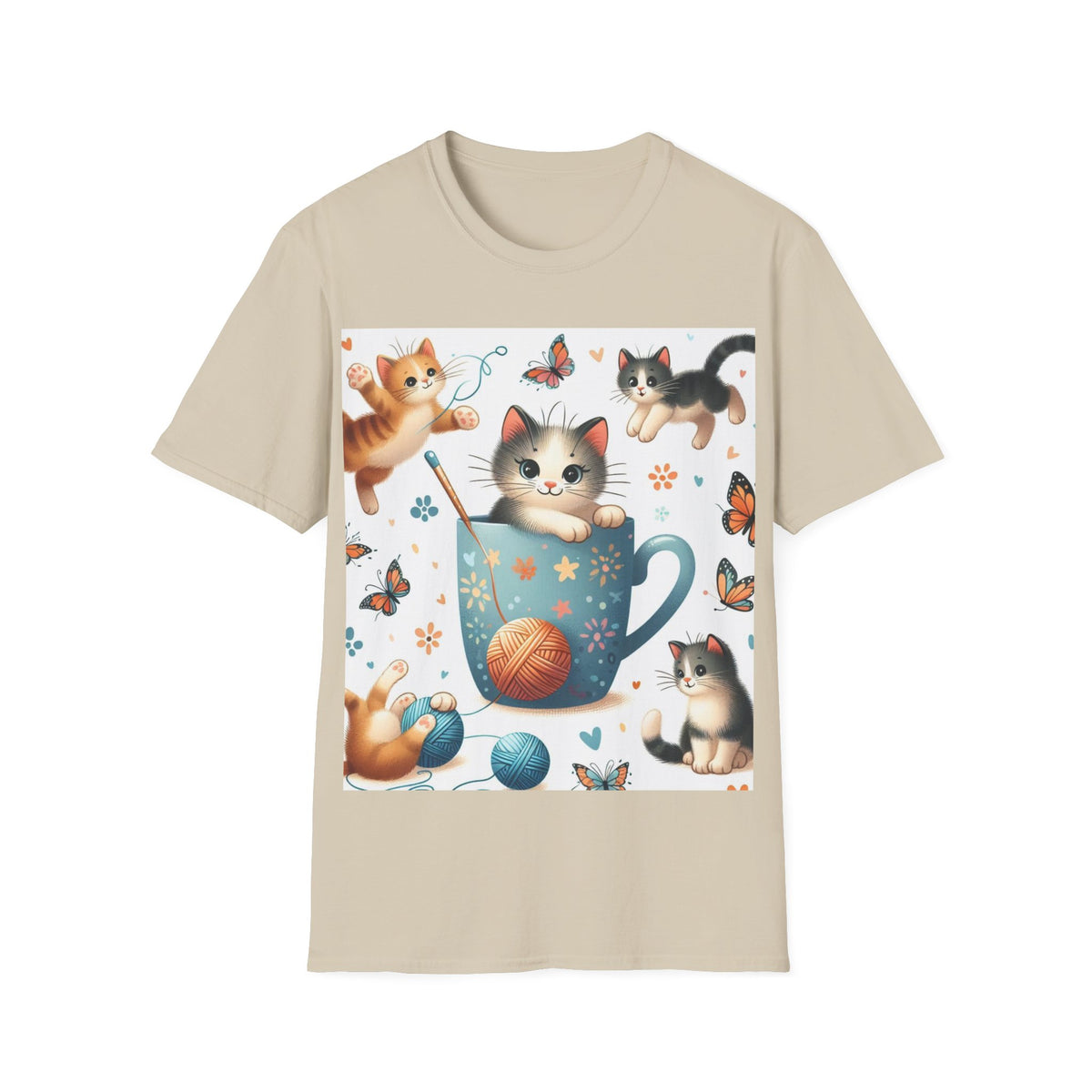 Purr-fect Comfort for Cat Lovers: Unisex Soft-Style T-Shirt - OLM Store