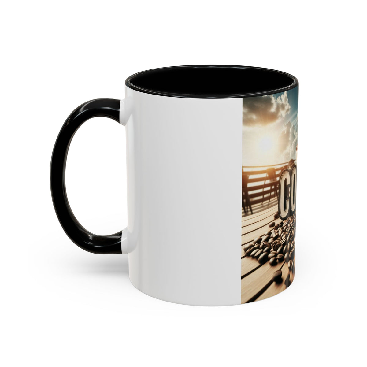 Coffee Beans Accent Coffee Mug (11, 15oz) - OLM Store