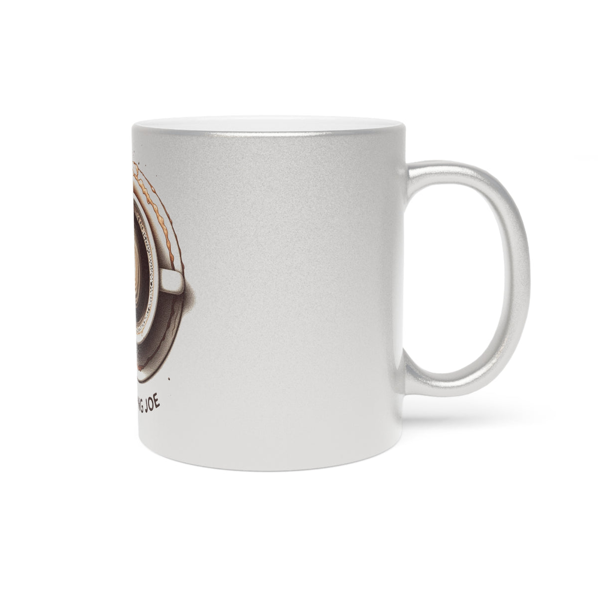 Morning Joe Metallic Mug: Elevate Your Coffee Experience with Glamorous Gold and Silver Finishes
