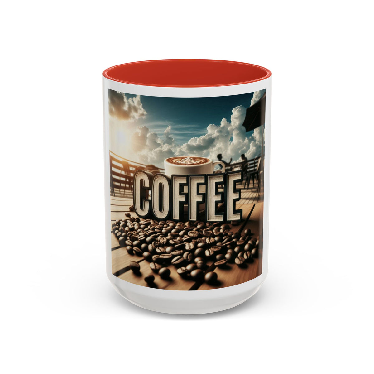 Coffee Beans Accent Coffee Mug (11, 15oz) - OLM Store