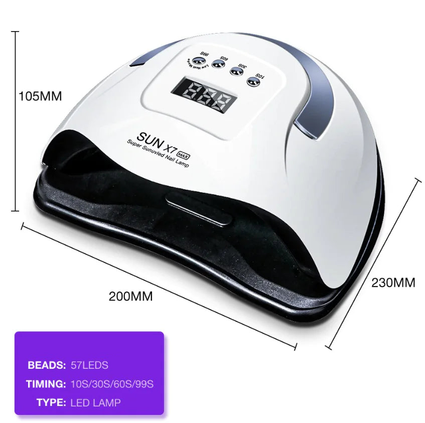 Achieve Salon-Quality Nails with the 220W Nail Dryer LED Lamp