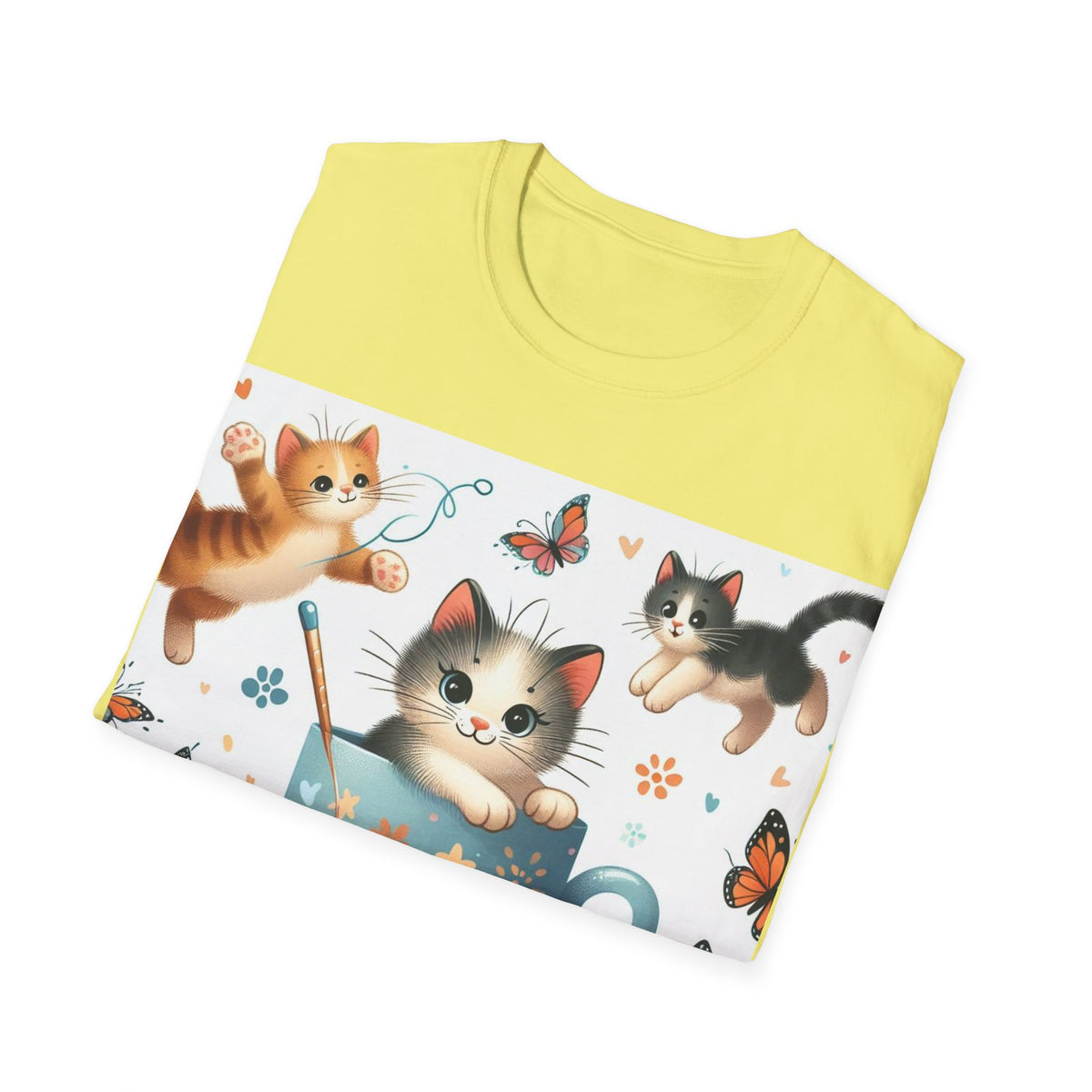 Purr-fect Comfort for Cat Lovers: Unisex Soft-Style T-Shirt - OLM Store