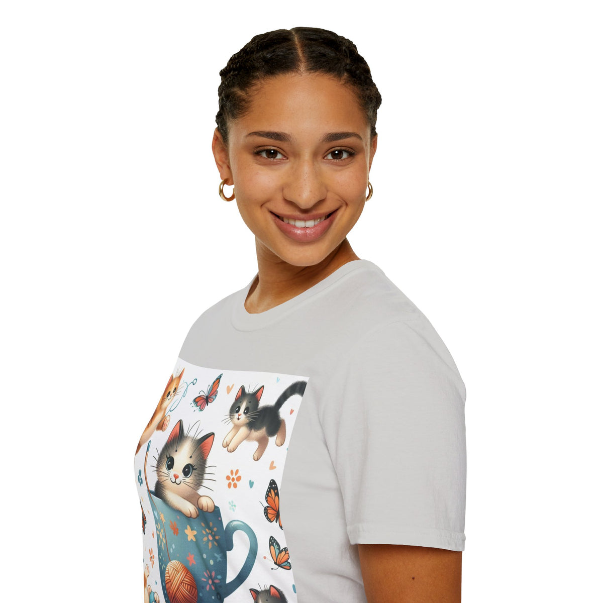 Purr-fect Comfort for Cat Lovers: Unisex Soft-Style T-Shirt - OLM Store