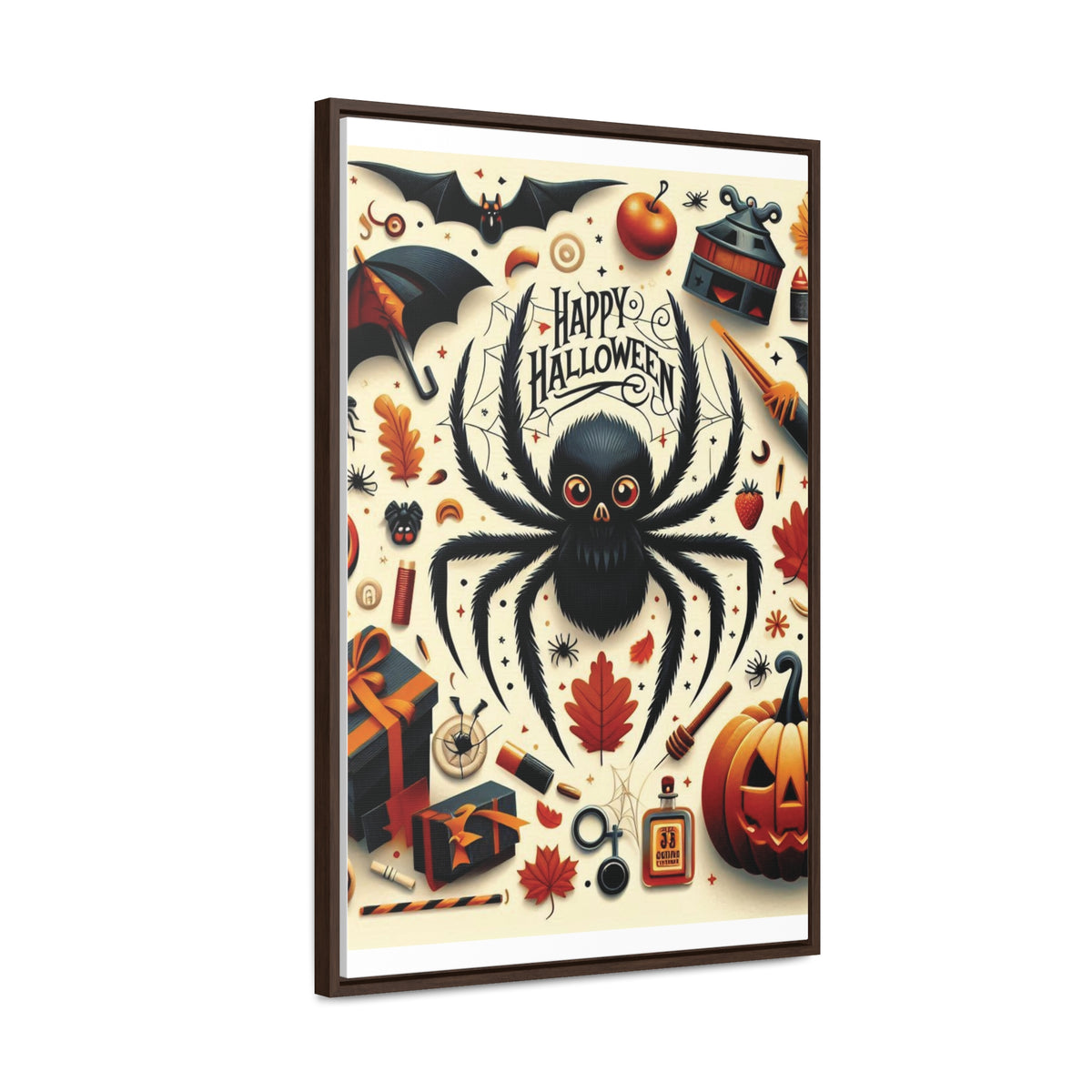 Halloween Canvas Wall Art - Vertical Gallery Wrap for Spooky Decor