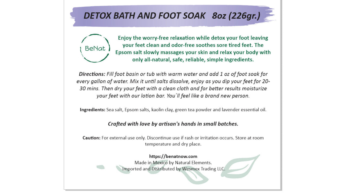 Experience Ultimate Relaxation with Our All-Natural Detox Foot Soak