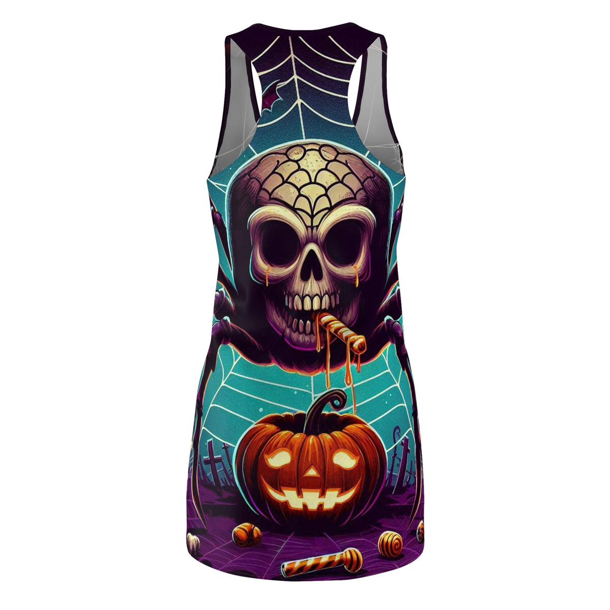 Halloween Racerback Dress for Women – Embrace Your Spooky Style This Season