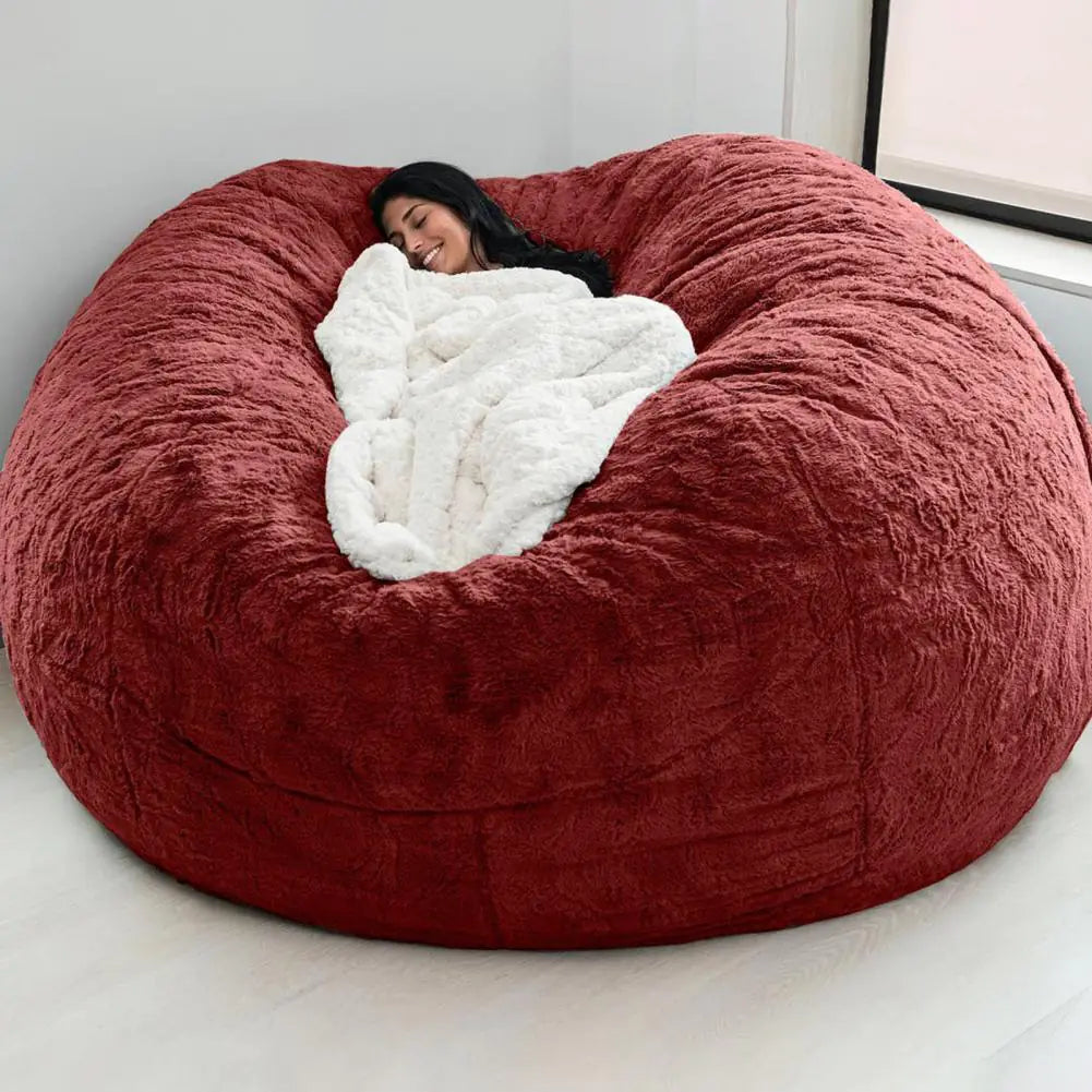 Giant Fluffy Fur Bean Bag - OLM Store