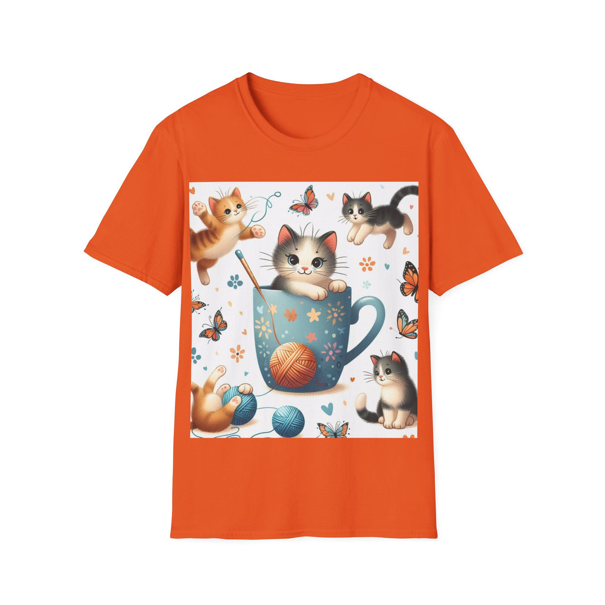 Purr-fect Comfort for Cat Lovers: Unisex Soft-Style T-Shirt - OLM Store