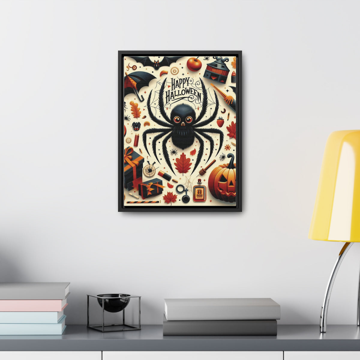 Halloween Canvas Wall Art - Vertical Gallery Wrap for Spooky Decor